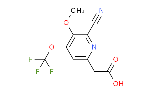 2-Cyano-3-methoxy-4-(trifluoromethoxy)pyridine-6-acetic acid
