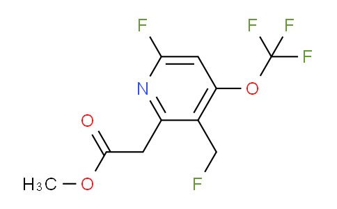 Methyl 6-fluoro-3-(fluoromethyl)-4-(trifluoromethoxy)pyridine-2-acetate