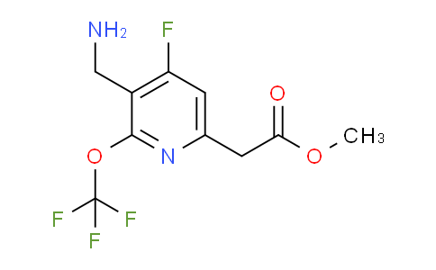 Methyl 3-(aminomethyl)-4-fluoro-2-(trifluoromethoxy)pyridine-6-acetate