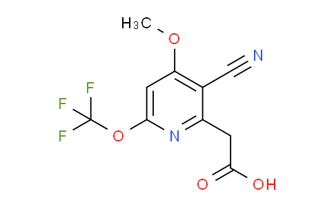 3-Cyano-4-methoxy-6-(trifluoromethoxy)pyridine-2-acetic acid