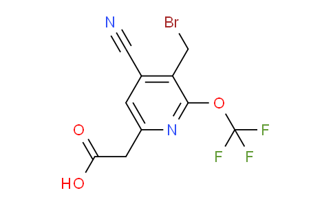 3-(Bromomethyl)-4-cyano-2-(trifluoromethoxy)pyridine-6-acetic acid