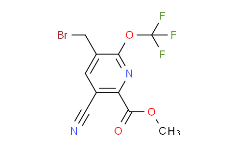 Methyl 3-(bromomethyl)-5-cyano-2-(trifluoromethoxy)pyridine-6-carboxylate