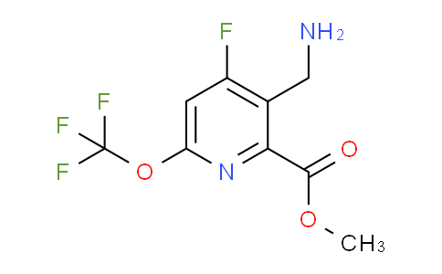 Methyl 3-(aminomethyl)-4-fluoro-6-(trifluoromethoxy)pyridine-2-carboxylate