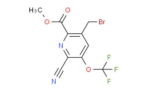 Methyl 5-(bromomethyl)-2-cyano-3-(trifluoromethoxy)pyridine-6-carboxylate