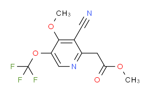Methyl 3-cyano-4-methoxy-5-(trifluoromethoxy)pyridine-2-acetate