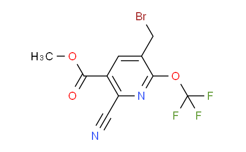 Methyl 3-(bromomethyl)-6-cyano-2-(trifluoromethoxy)pyridine-5-carboxylate