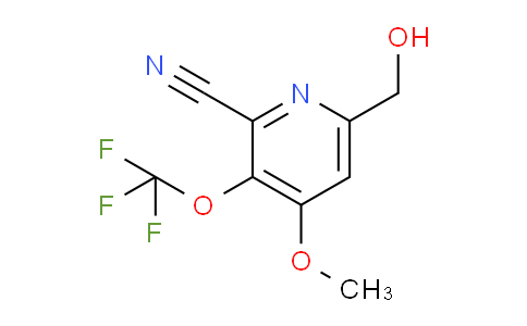 2-Cyano-4-methoxy-3-(trifluoromethoxy)pyridine-6-methanol