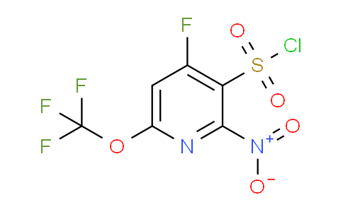 4-Fluoro-2-nitro-6-(trifluoromethoxy)pyridine-3-sulfonyl chloride