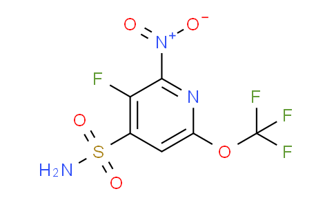 3-Fluoro-2-nitro-6-(trifluoromethoxy)pyridine-4-sulfonamide
