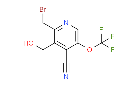2-(Bromomethyl)-4-cyano-5-(trifluoromethoxy)pyridine-3-methanol