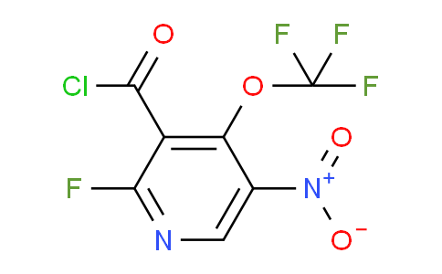 2-Fluoro-5-nitro-4-(trifluoromethoxy)pyridine-3-carbonyl chloride