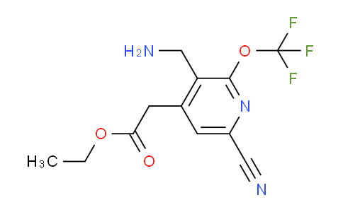 AM169894 | 1804300-96-6 | Ethyl 3-(aminomethyl)-6-cyano-2-(trifluoromethoxy)pyridine-4-acetate