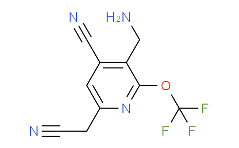 3-(Aminomethyl)-4-cyano-2-(trifluoromethoxy)pyridine-6-acetonitrile