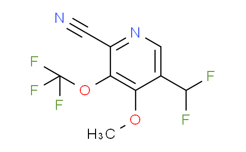 2-Cyano-5-(difluoromethyl)-4-methoxy-3-(trifluoromethoxy)pyridine