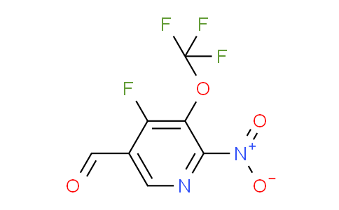 4-Fluoro-2-nitro-3-(trifluoromethoxy)pyridine-5-carboxaldehyde
