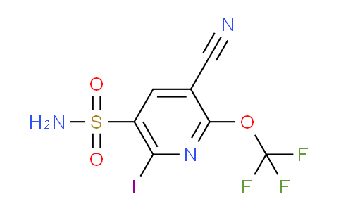 3-Cyano-6-iodo-2-(trifluoromethoxy)pyridine-5-sulfonamide