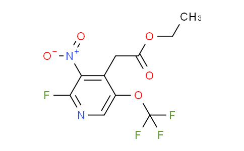 Ethyl 2-fluoro-3-nitro-5-(trifluoromethoxy)pyridine-4-acetate
