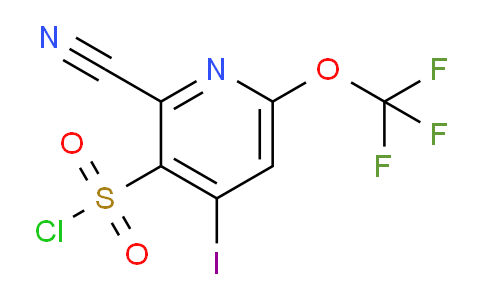2-Cyano-4-iodo-6-(trifluoromethoxy)pyridine-3-sulfonyl chloride