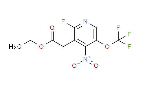 Ethyl 2-fluoro-4-nitro-5-(trifluoromethoxy)pyridine-3-acetate