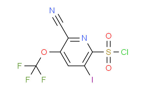 2-Cyano-5-iodo-3-(trifluoromethoxy)pyridine-6-sulfonyl chloride