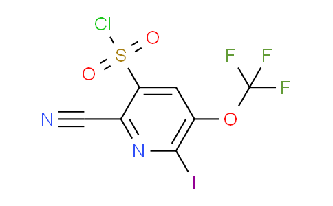 2-Cyano-6-iodo-5-(trifluoromethoxy)pyridine-3-sulfonyl chloride