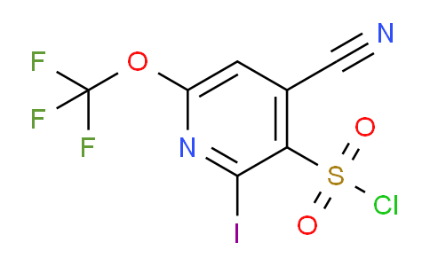 4-Cyano-2-iodo-6-(trifluoromethoxy)pyridine-3-sulfonyl chloride