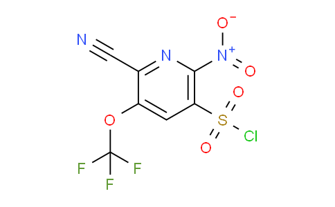 2-Cyano-6-nitro-3-(trifluoromethoxy)pyridine-5-sulfonyl chloride