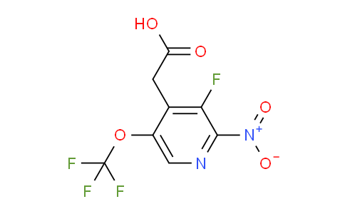 3-Fluoro-2-nitro-5-(trifluoromethoxy)pyridine-4-acetic acid