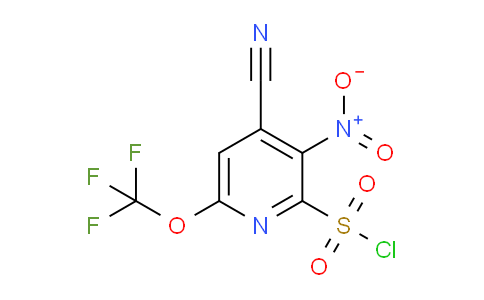 4-Cyano-3-nitro-6-(trifluoromethoxy)pyridine-2-sulfonyl chloride