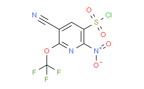 3-Cyano-6-nitro-2-(trifluoromethoxy)pyridine-5-sulfonyl chloride