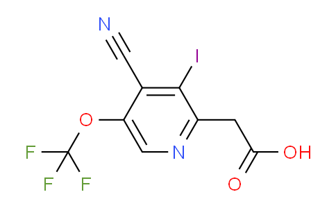 4-Cyano-3-iodo-5-(trifluoromethoxy)pyridine-2-acetic acid