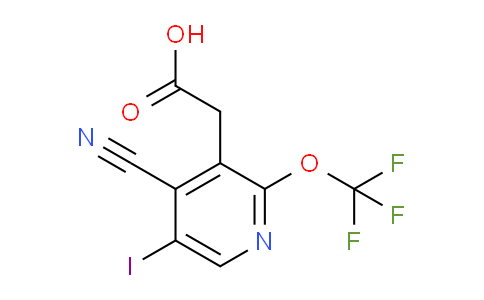4-Cyano-5-iodo-2-(trifluoromethoxy)pyridine-3-acetic acid