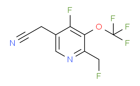 4-Fluoro-2-(fluoromethyl)-3-(trifluoromethoxy)pyridine-5-acetonitrile
