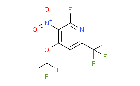 2-Fluoro-3-nitro-4-(trifluoromethoxy)-6-(trifluoromethyl)pyridine