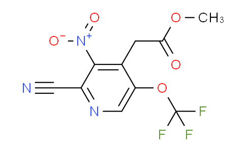 Methyl 2-cyano-3-nitro-5-(trifluoromethoxy)pyridine-4-acetate