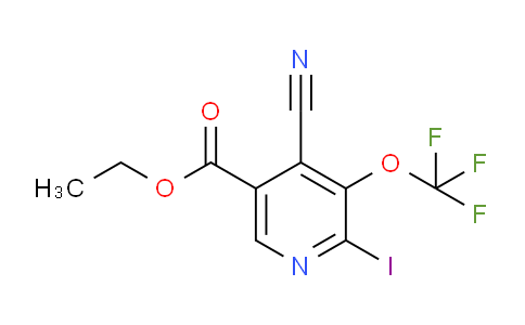 Ethyl 4-cyano-2-iodo-3-(trifluoromethoxy)pyridine-5-carboxylate