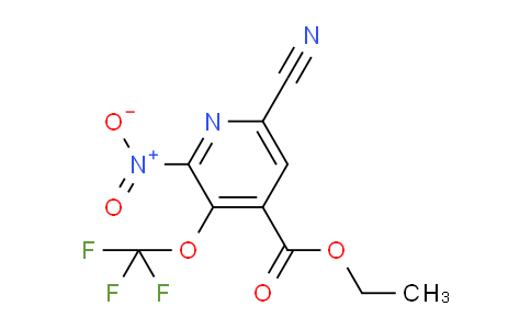 Ethyl 6-cyano-2-nitro-3-(trifluoromethoxy)pyridine-4-carboxylate