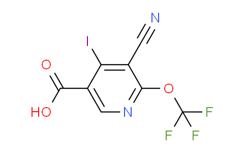 3-Cyano-4-iodo-2-(trifluoromethoxy)pyridine-5-carboxylic acid