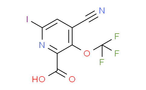 4-Cyano-6-iodo-3-(trifluoromethoxy)pyridine-2-carboxylic acid