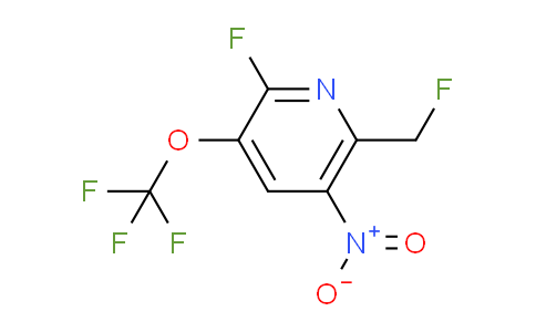 2-Fluoro-6-(fluoromethyl)-5-nitro-3-(trifluoromethoxy)pyridine