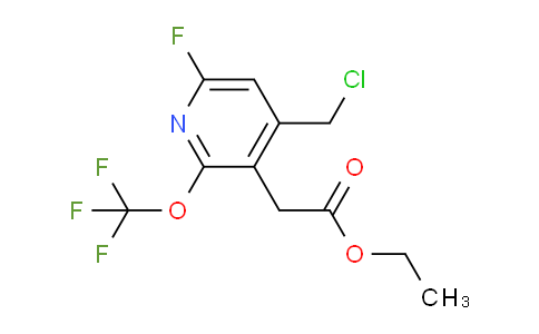 Ethyl 4-(chloromethyl)-6-fluoro-2-(trifluoromethoxy)pyridine-3-acetate