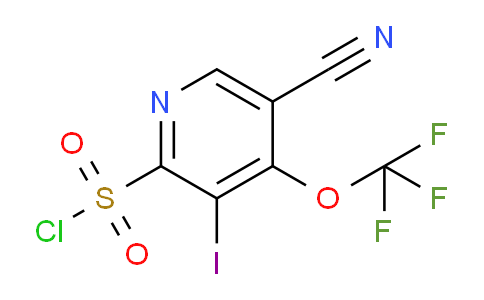 5-Cyano-3-iodo-4-(trifluoromethoxy)pyridine-2-sulfonyl chloride