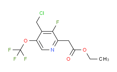 Ethyl 4-(chloromethyl)-3-fluoro-5-(trifluoromethoxy)pyridine-2-acetate
