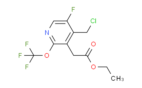 Ethyl 4-(chloromethyl)-5-fluoro-2-(trifluoromethoxy)pyridine-3-acetate