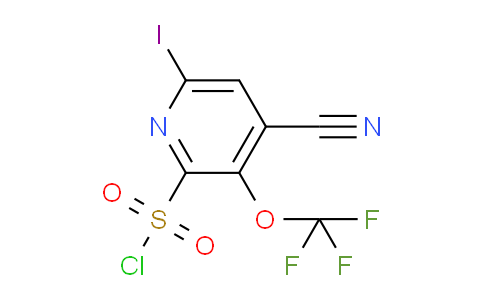 4-Cyano-6-iodo-3-(trifluoromethoxy)pyridine-2-sulfonyl chloride