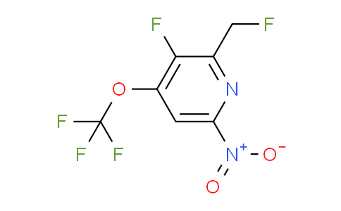 3-Fluoro-2-(fluoromethyl)-6-nitro-4-(trifluoromethoxy)pyridine
