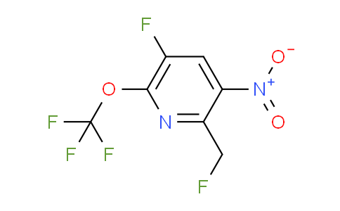 5-Fluoro-2-(fluoromethyl)-3-nitro-6-(trifluoromethoxy)pyridine