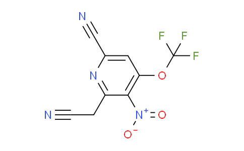 6-Cyano-3-nitro-4-(trifluoromethoxy)pyridine-2-acetonitrile