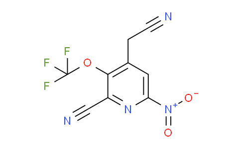 2-Cyano-6-nitro-3-(trifluoromethoxy)pyridine-4-acetonitrile