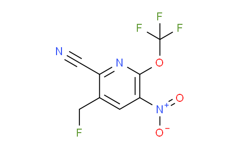 2-Cyano-3-(fluoromethyl)-5-nitro-6-(trifluoromethoxy)pyridine